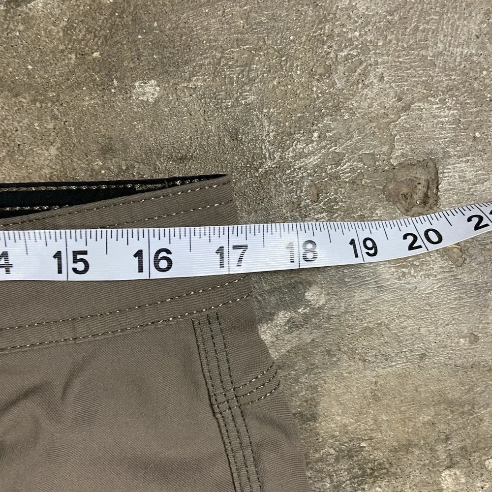 Prana Stretch Zion Shorts Size 33x12 Brown Outdoor Active Hiking Wear